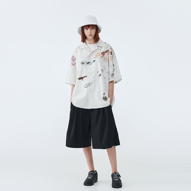 Watercolor Painting Cuban Shirt