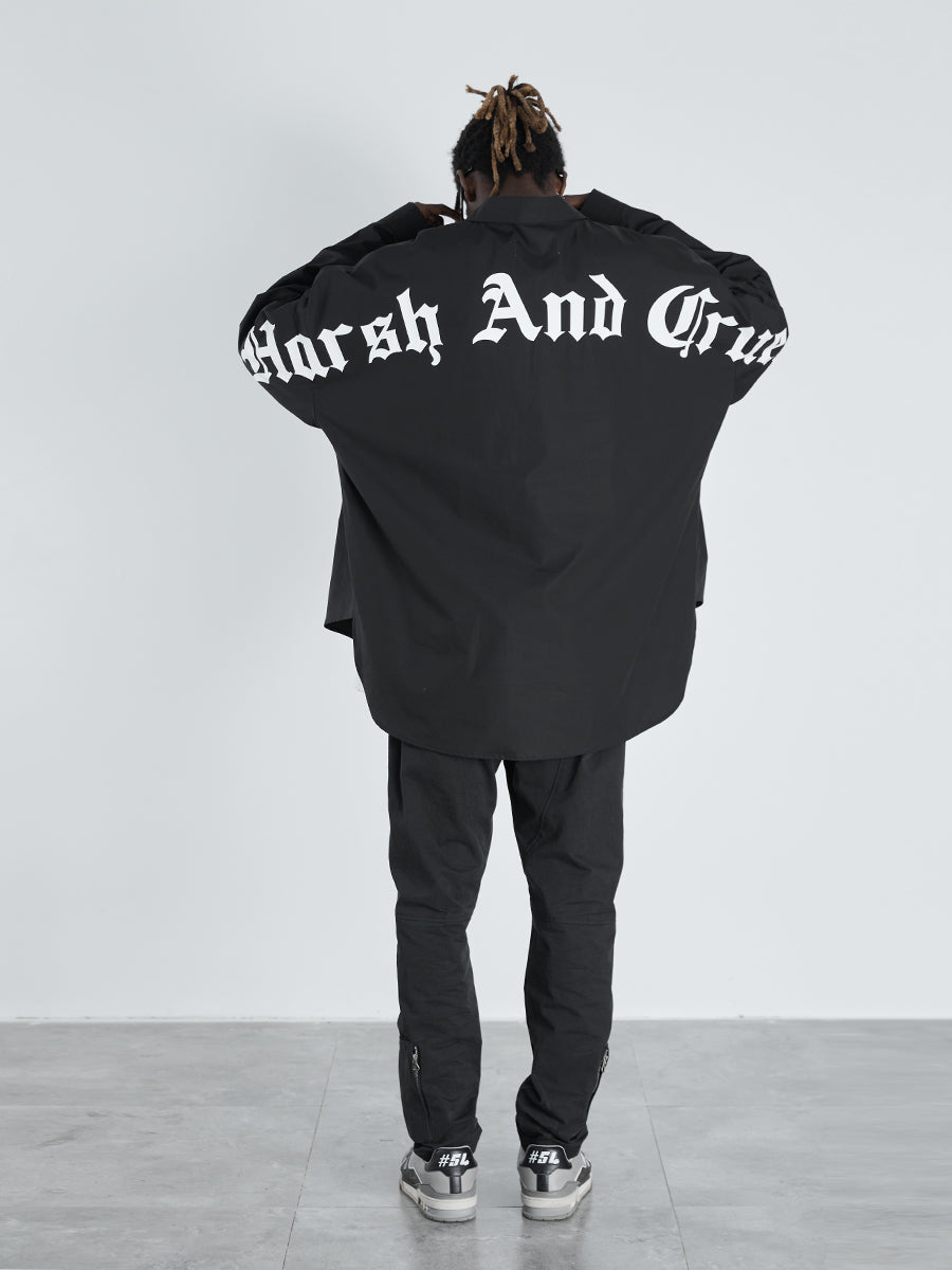 Gothic Logo Print L/S Shirt