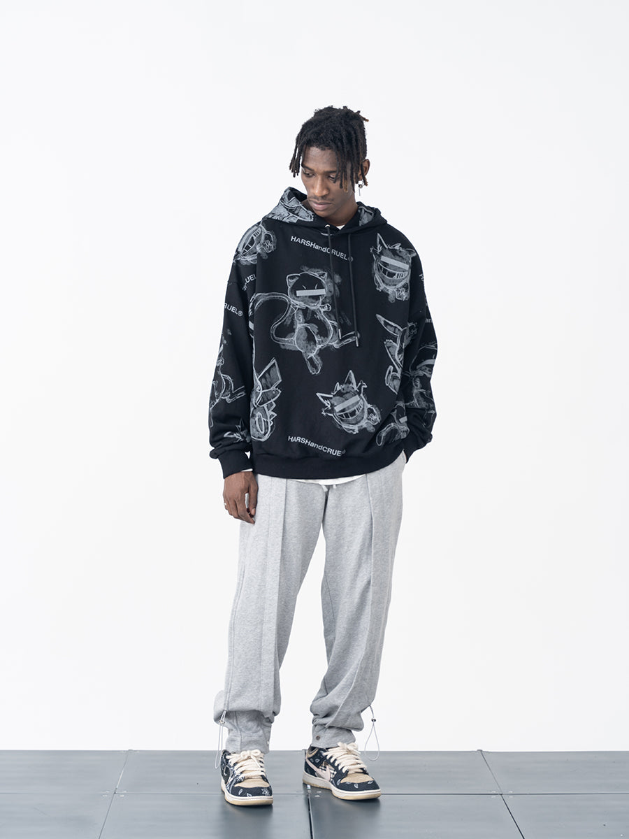 Pleated Adjustable Sweatpants