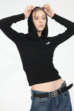 Load image into Gallery viewer, Embroidered Logo Knitted hoodie
