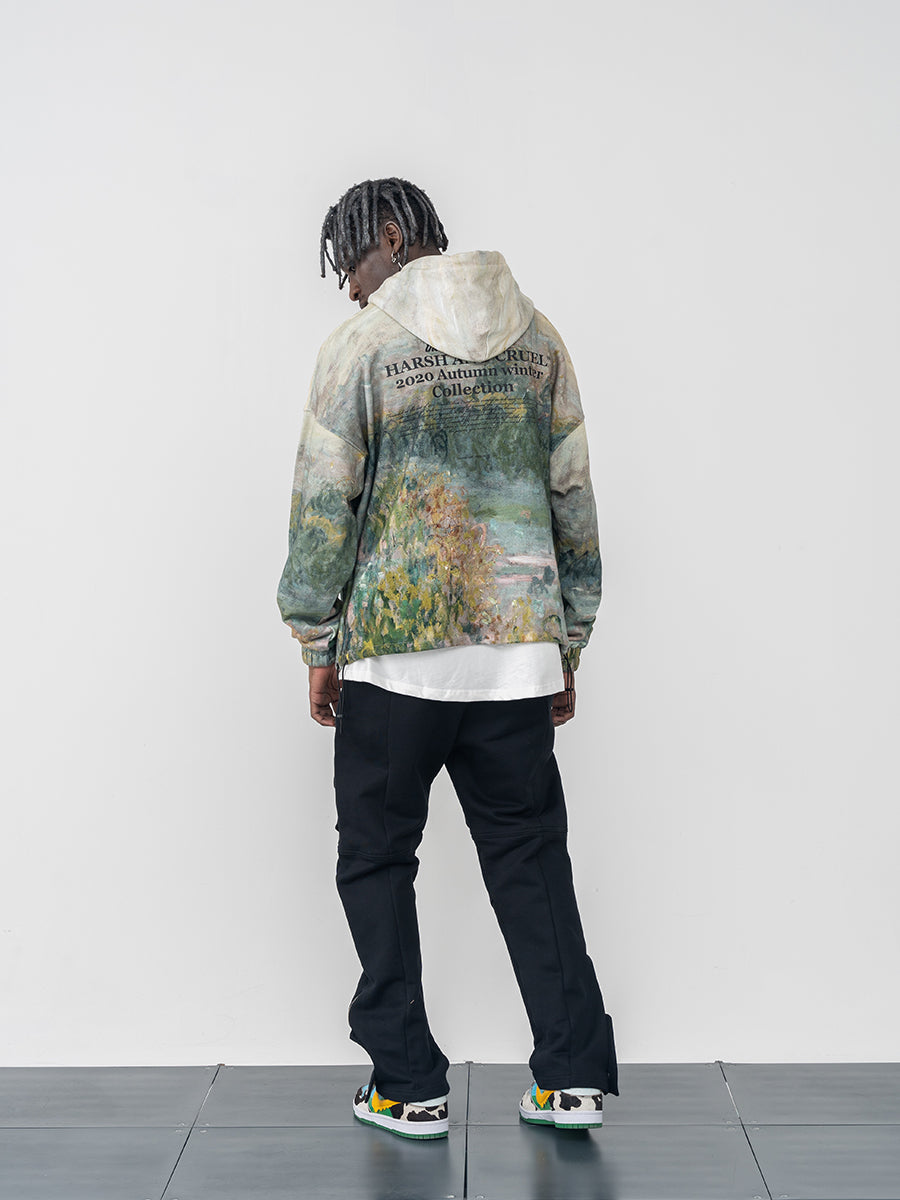 Impressionist Landscape Hoodie
