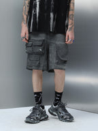Washed Multi Pocket Shorts