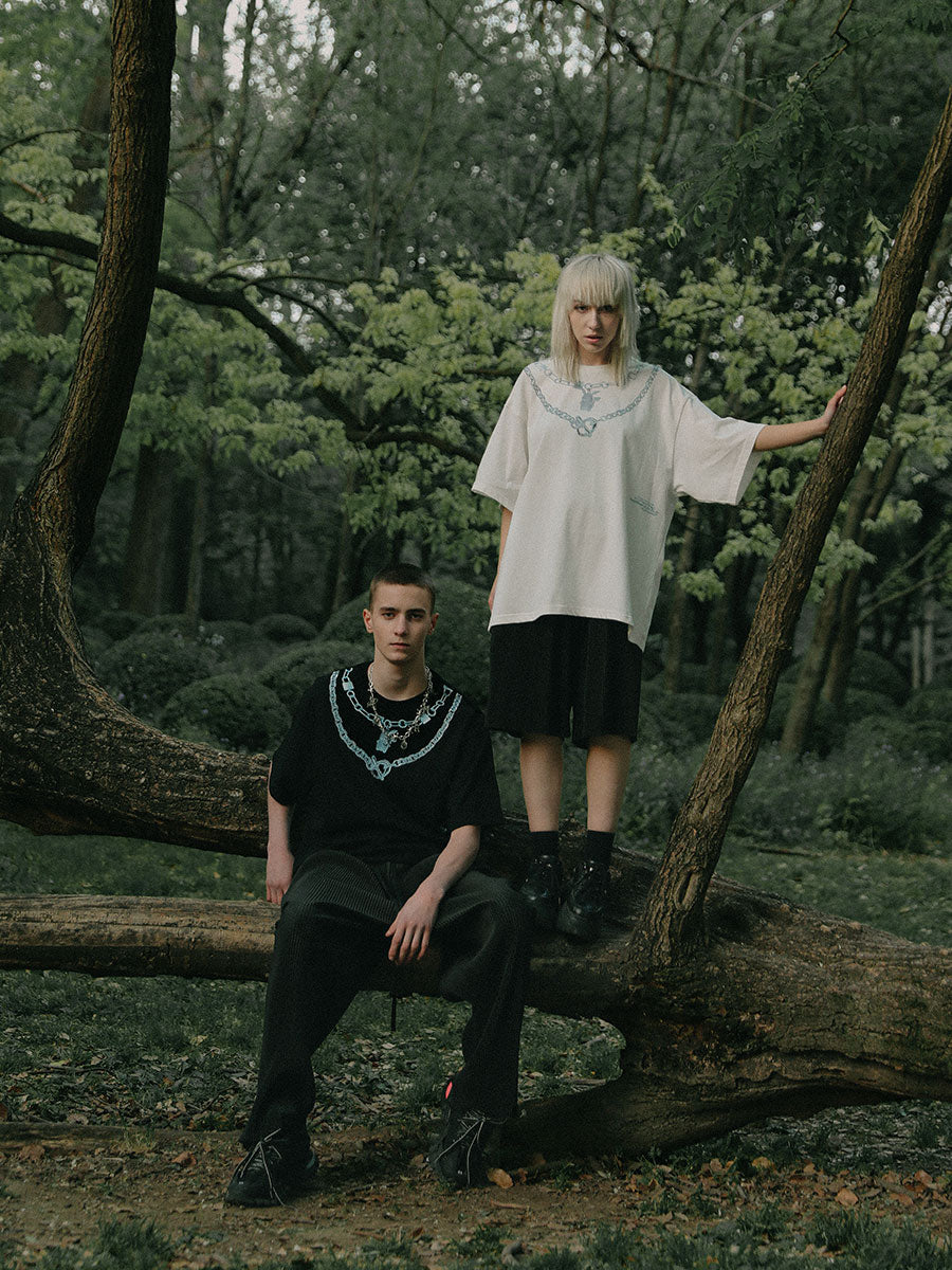 Printed Pika Chain Tee