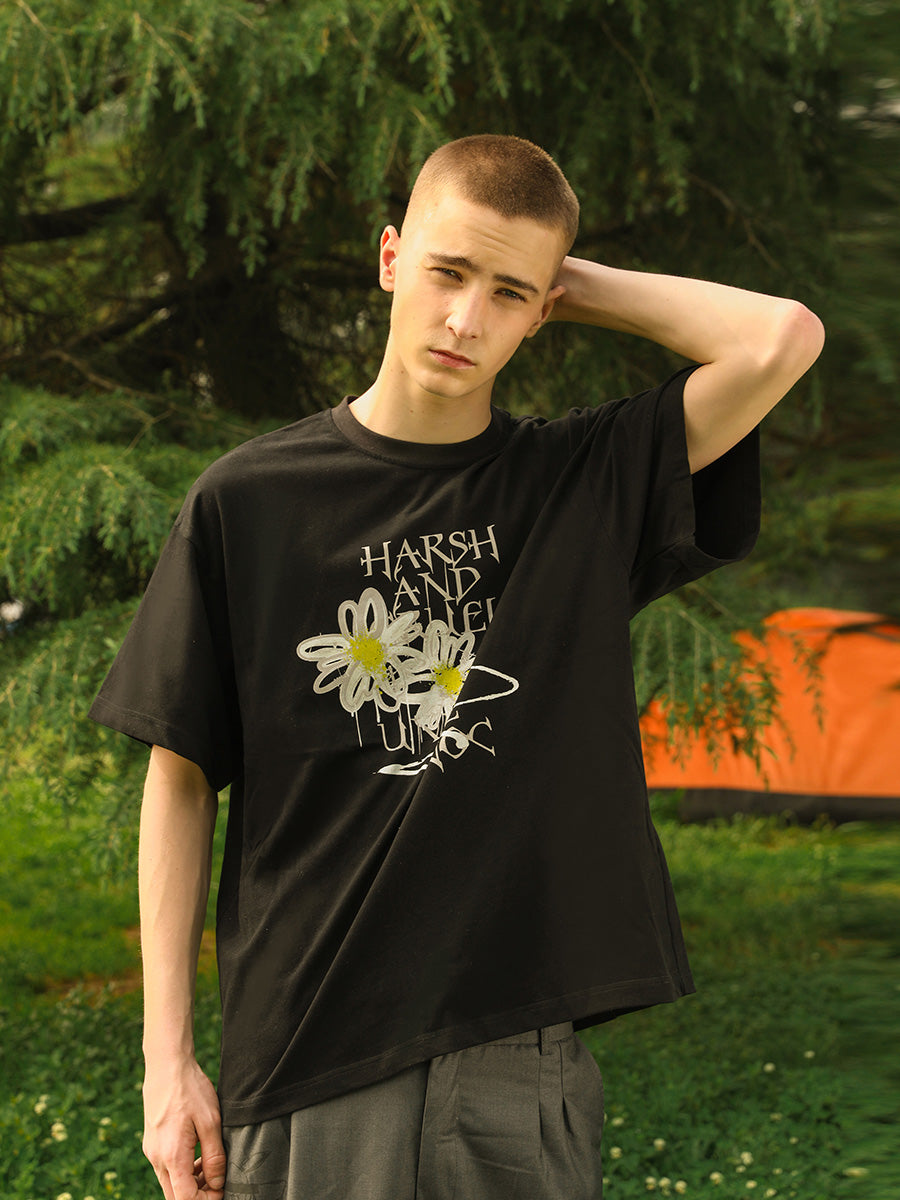 Painted Daisy Logo Tee