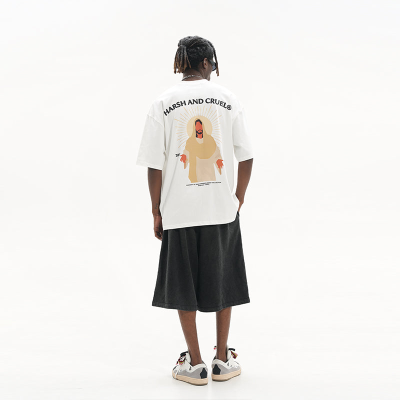 Abstract Religious Printed Tee