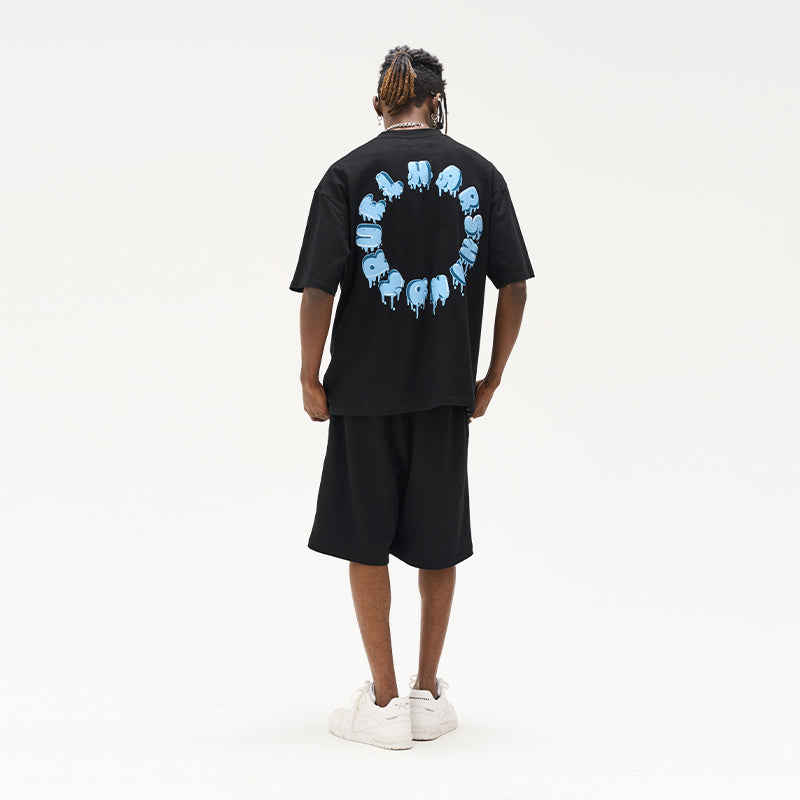 3D Circle Ice Cream Logo Tee