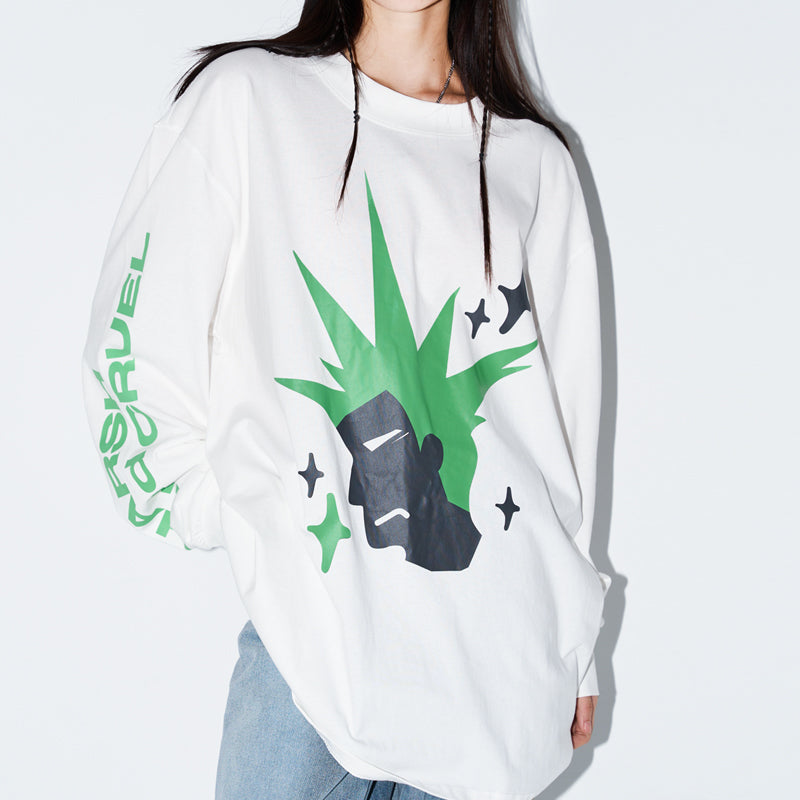 Punk Head Printed L/S Tee