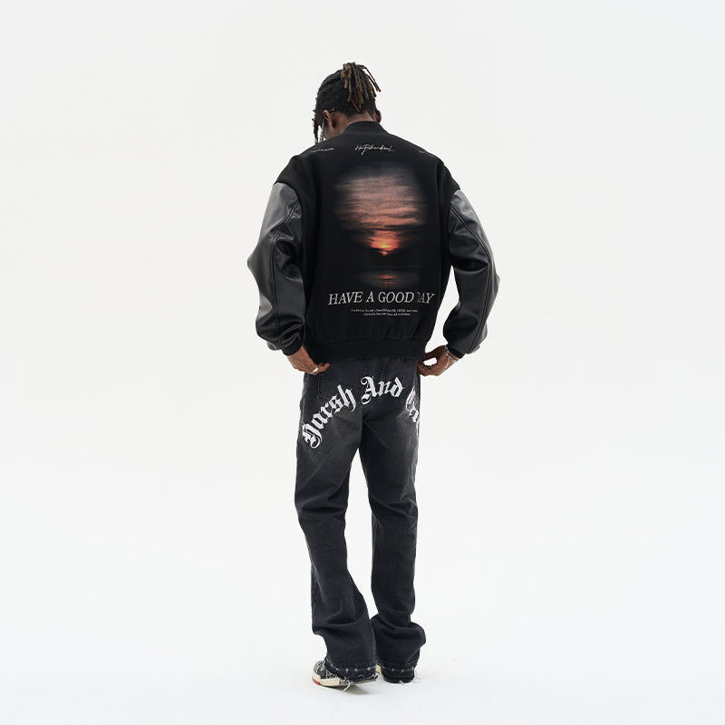 Sunset Landscape Varsity Jacket