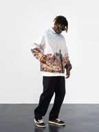 Oil Painting City Sunset Coach Jacket