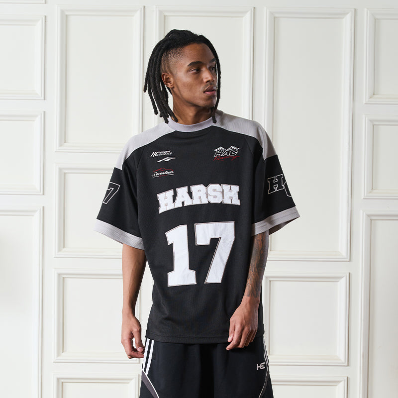 Retro Embroidered Logo Jersey