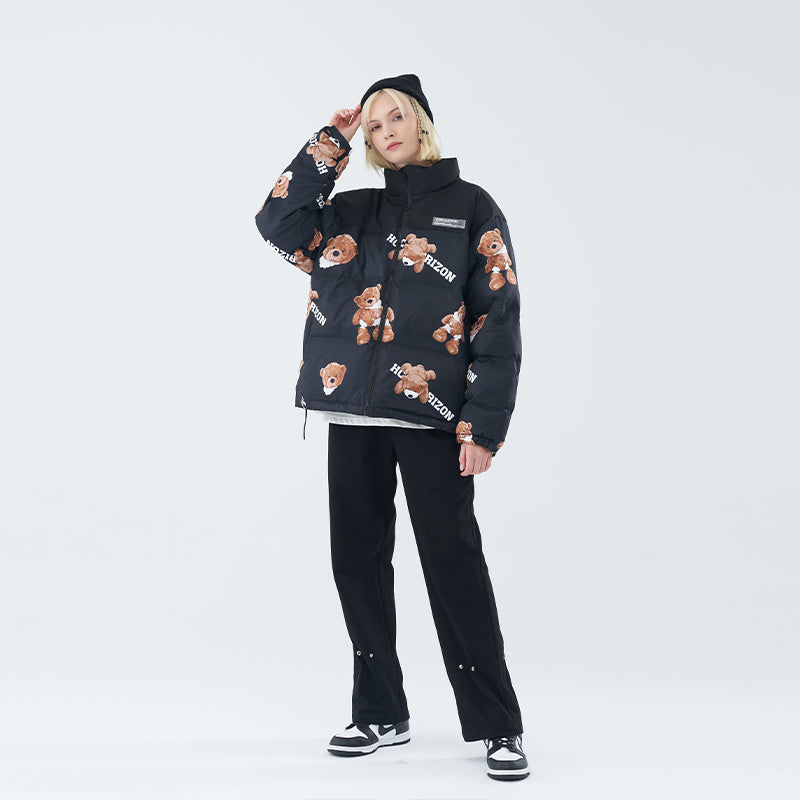 Bear High Collar Down Jacket