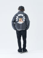 3D Angel Ring Denim Jacket