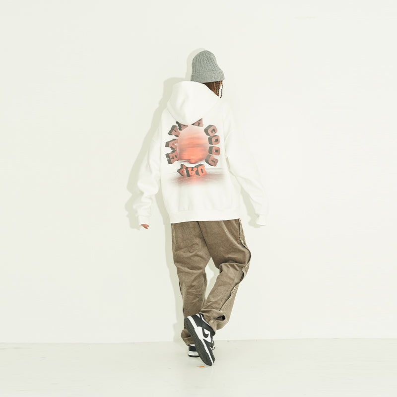 3D Circle Sunset Hoodie