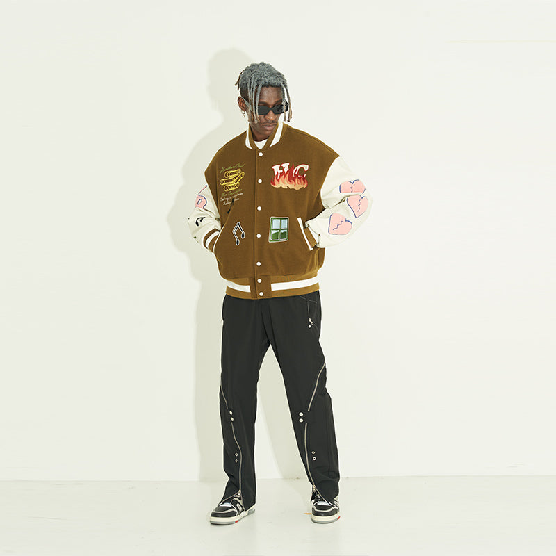 Graffiti Logo Varsity Jacket