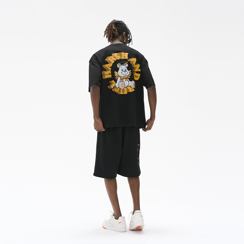 Angel Teddy Bear Logo Ring Printed Tee