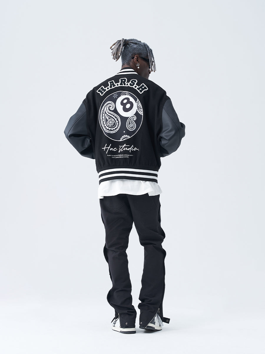 Paisley Eight Ball Varsity Jacket