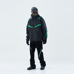 Layered Hooded Down Jacket