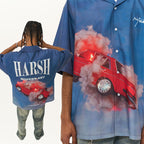 Car Explosion Cuban Shirt
