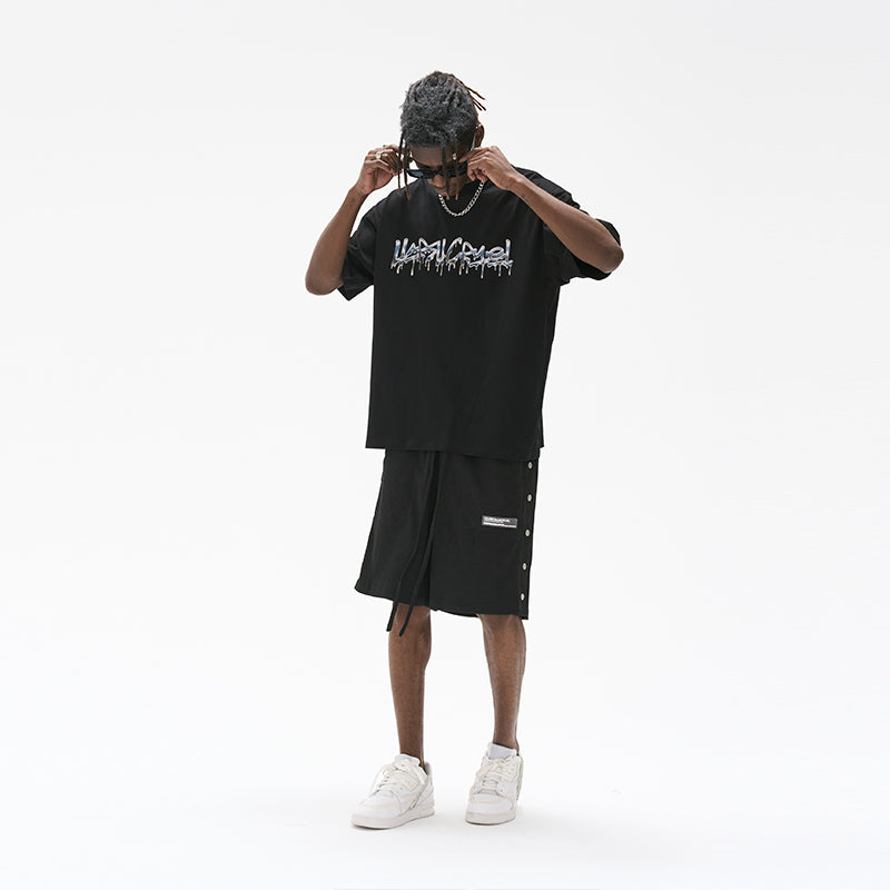Liquid Metal Logo Printed Tee