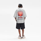 Handpainted logo Sunset Printed Cuban Shirt