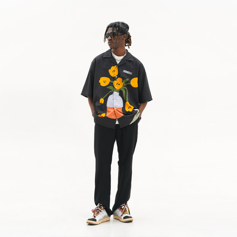 Flower Pot Printed Shirt