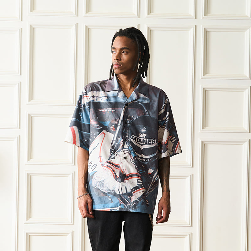 Racing Driver Full Printed Cuban Shirt