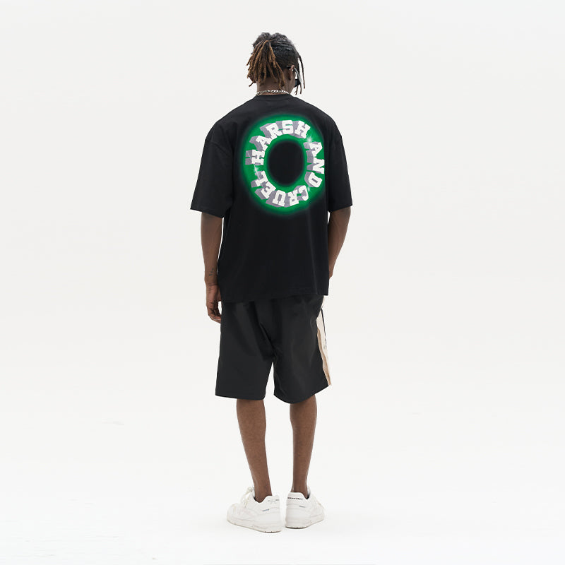 Fluorescent Logo Ring Printed Tee