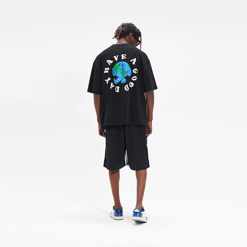 Smiling Earth Foam Print Tee