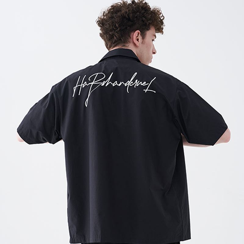 Broken Heart Stitched Handwriting Logo Shirt