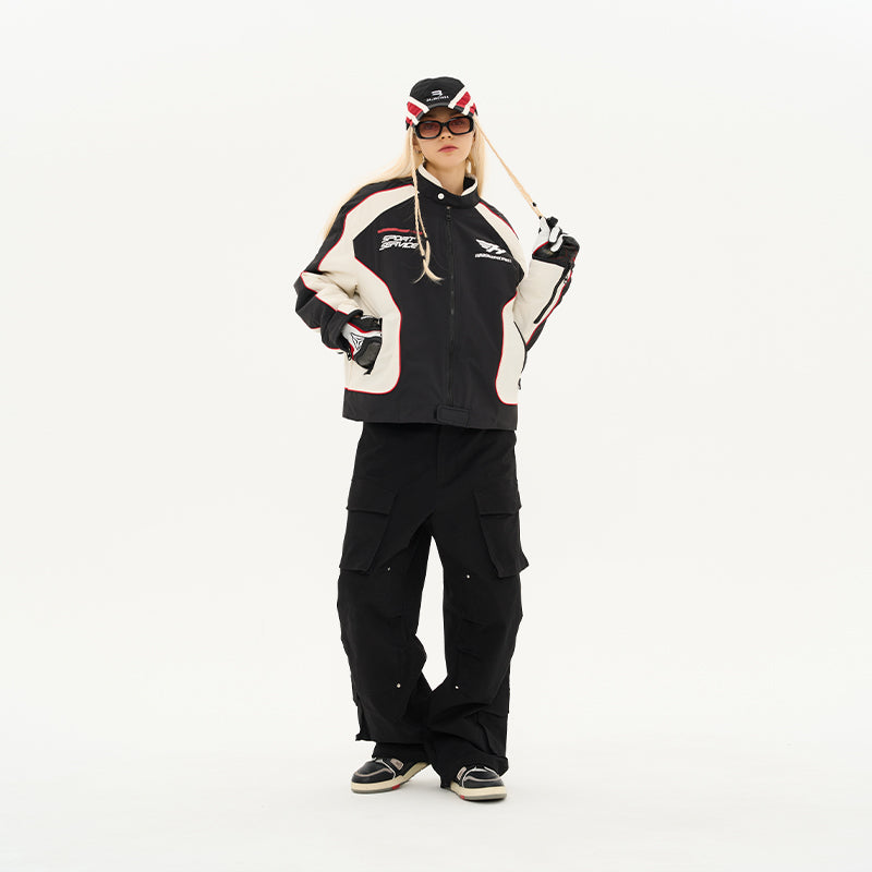 Racing Stitching Loose Jacket