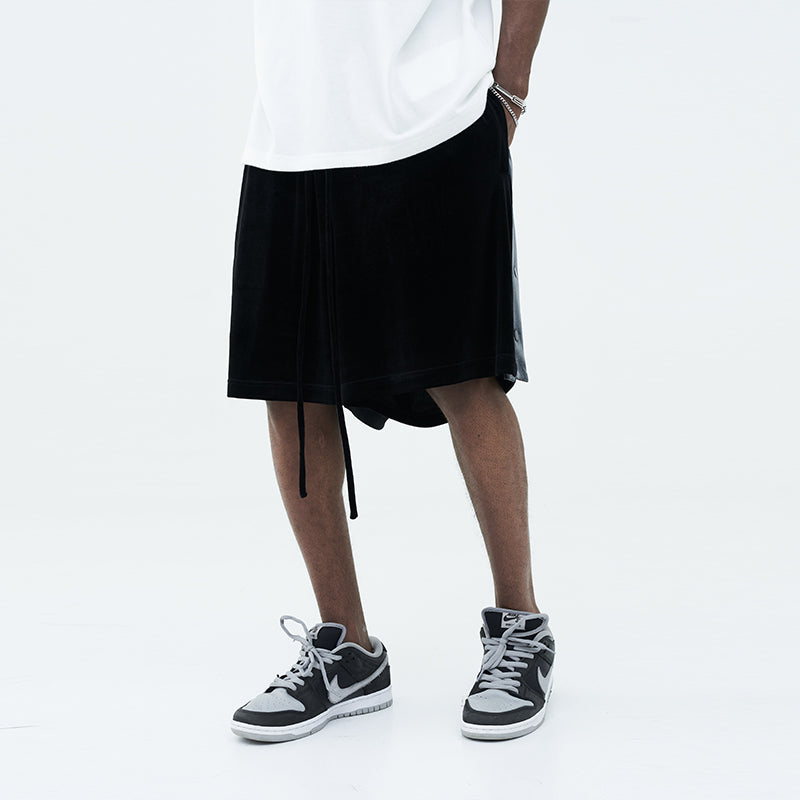 Velvet Breasted Shorts