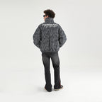 Custom Denim Logo Padded Down jacket