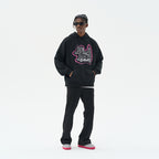 Skateboarding Dog Printed Hoodie