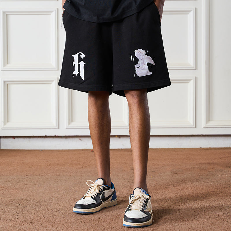 Shining Angel Printed Shorts