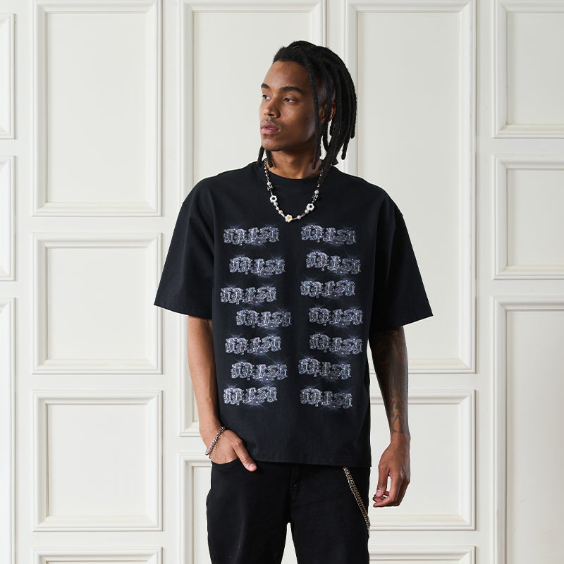 Sparkling Gothic Printed Tee