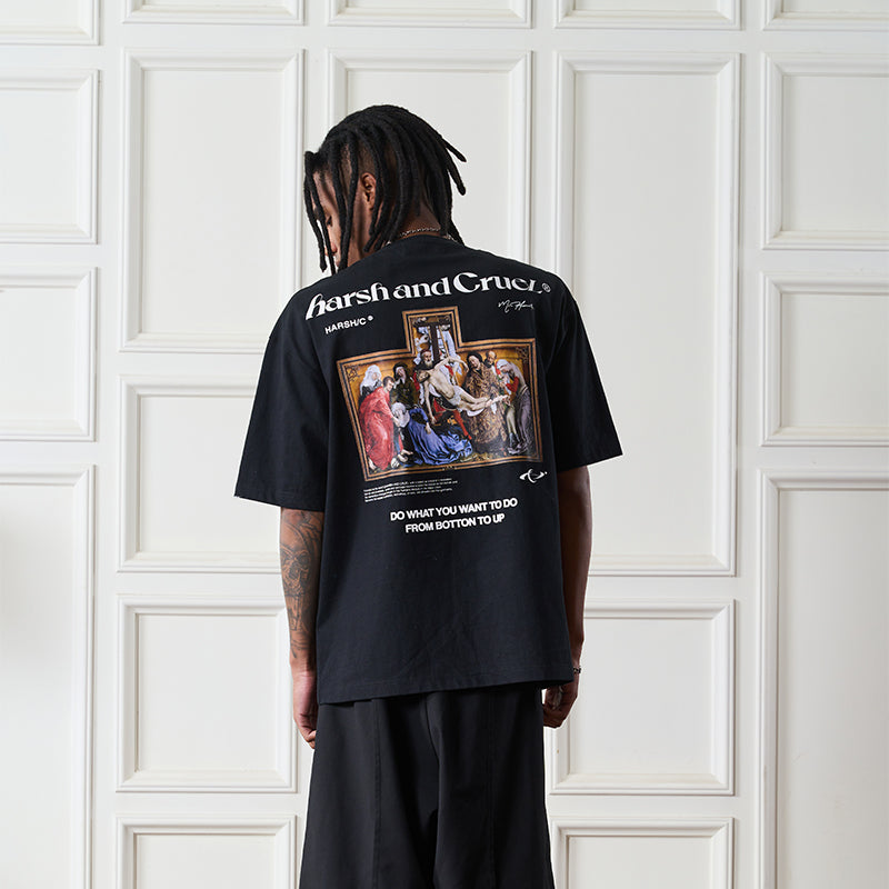 Medieval Oil Painting Logo Tee