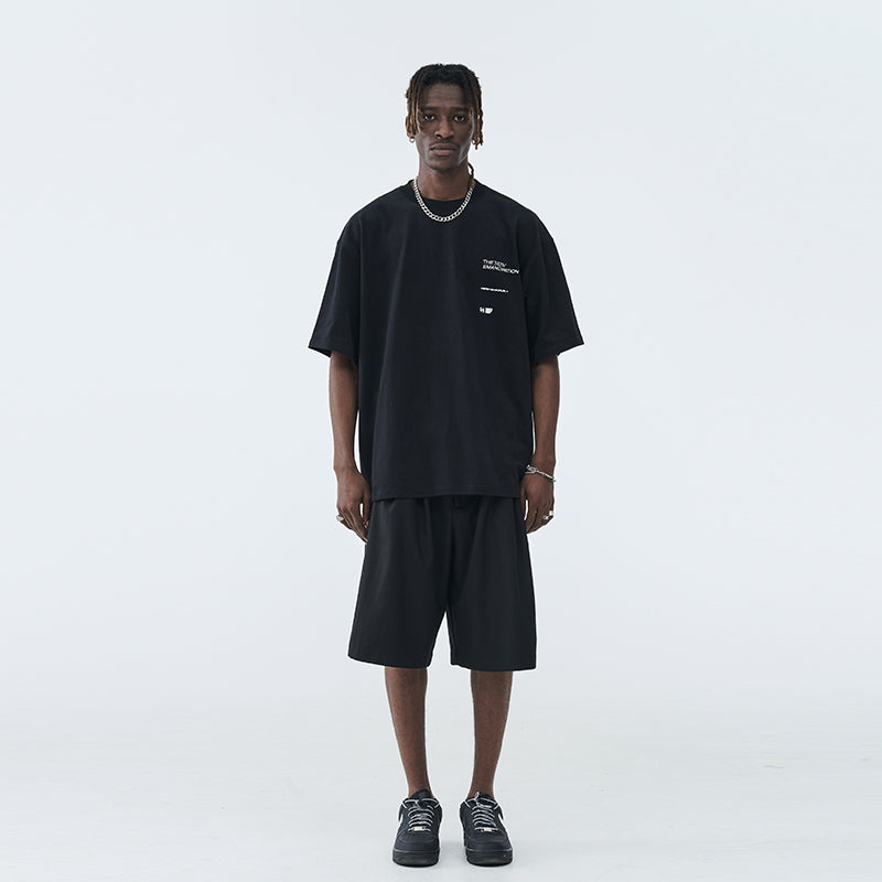 Distorted Logo Print Tee