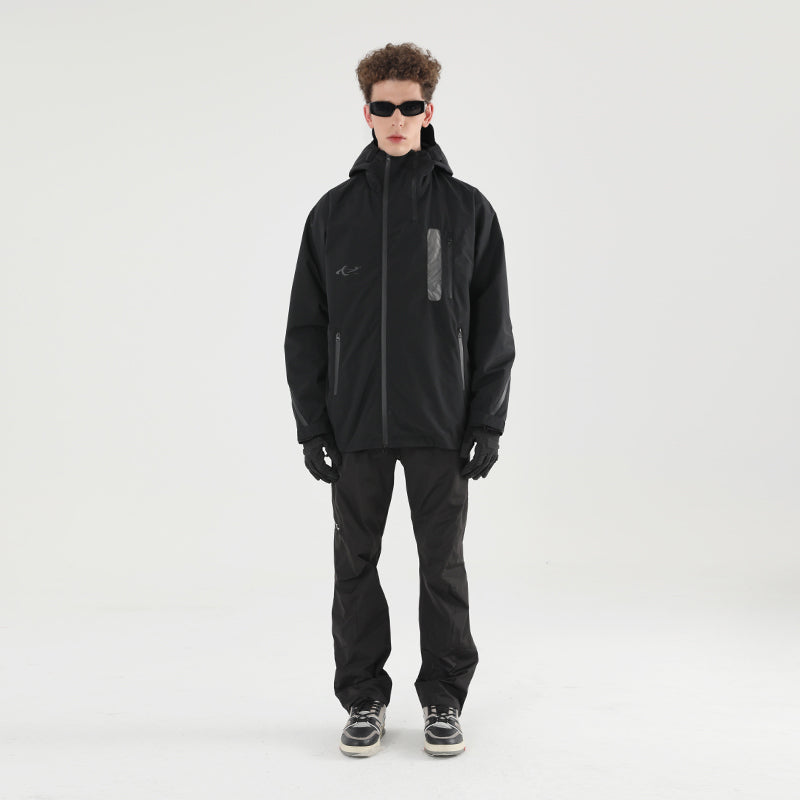 Asymmetric PVC Windproof Jacket