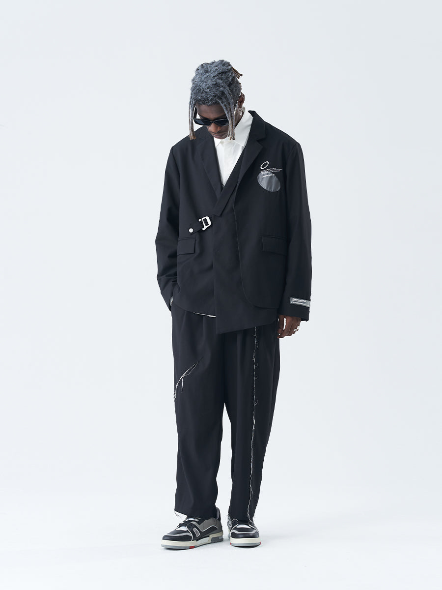 Layered PVC Suit Jacket