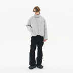 Asymmetrical Zipper Stitched Padded Jacket