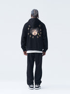 Cartoon Foam Print Hoodie