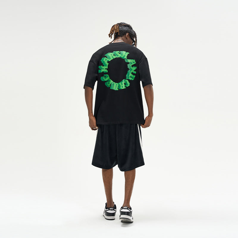 3D Pixel Logo Printed Tee