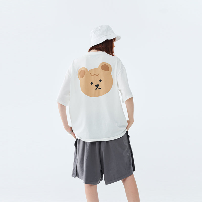 Cartoon Bear Logo Tee