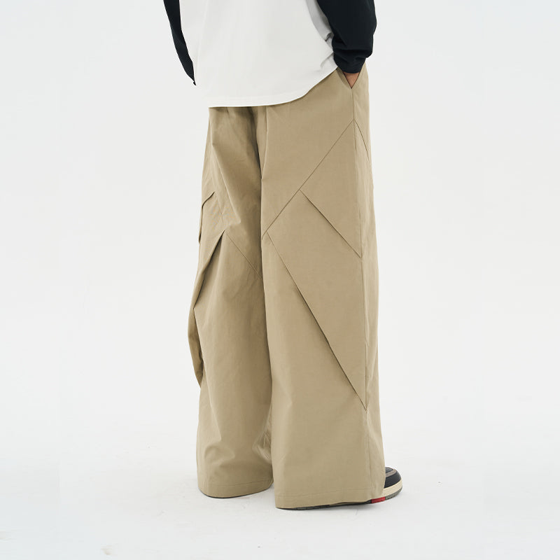Pleated Wide Loose Trousers