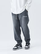 Irregular Logo Denim