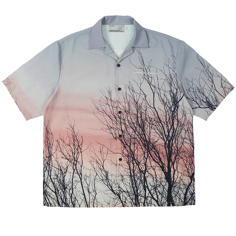 Forest Print Cuban Shirt