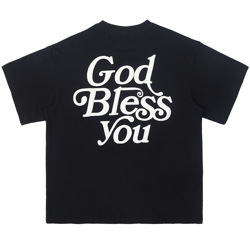 God Bless You Foam Print Tee
