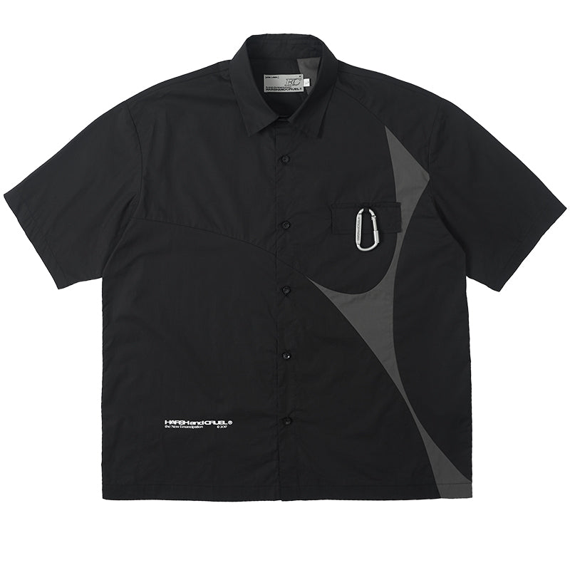 Cut Irregular Button Up Shirt