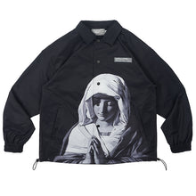 Load image into Gallery viewer, Virgin Mary Print Coach Jacket
