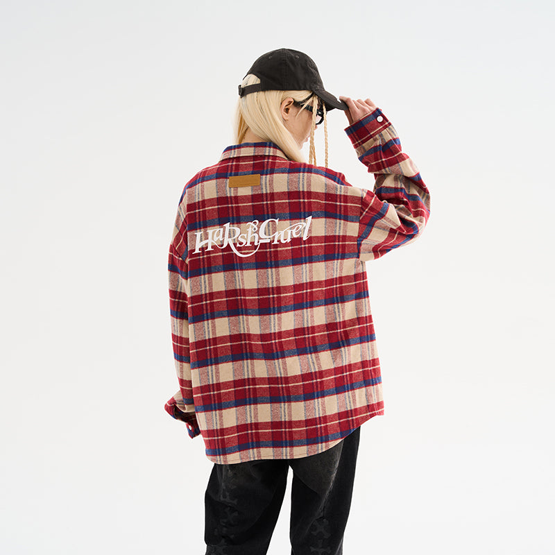 Flannel Logo Zipper Heavy Sweater